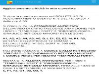 AGGIORNAMENTO CRITICITA' IN ATTO O PREVISTE. DECLASSAMENTO A CODICE GIALLO DELLA PRECEDENTE ALLERTA